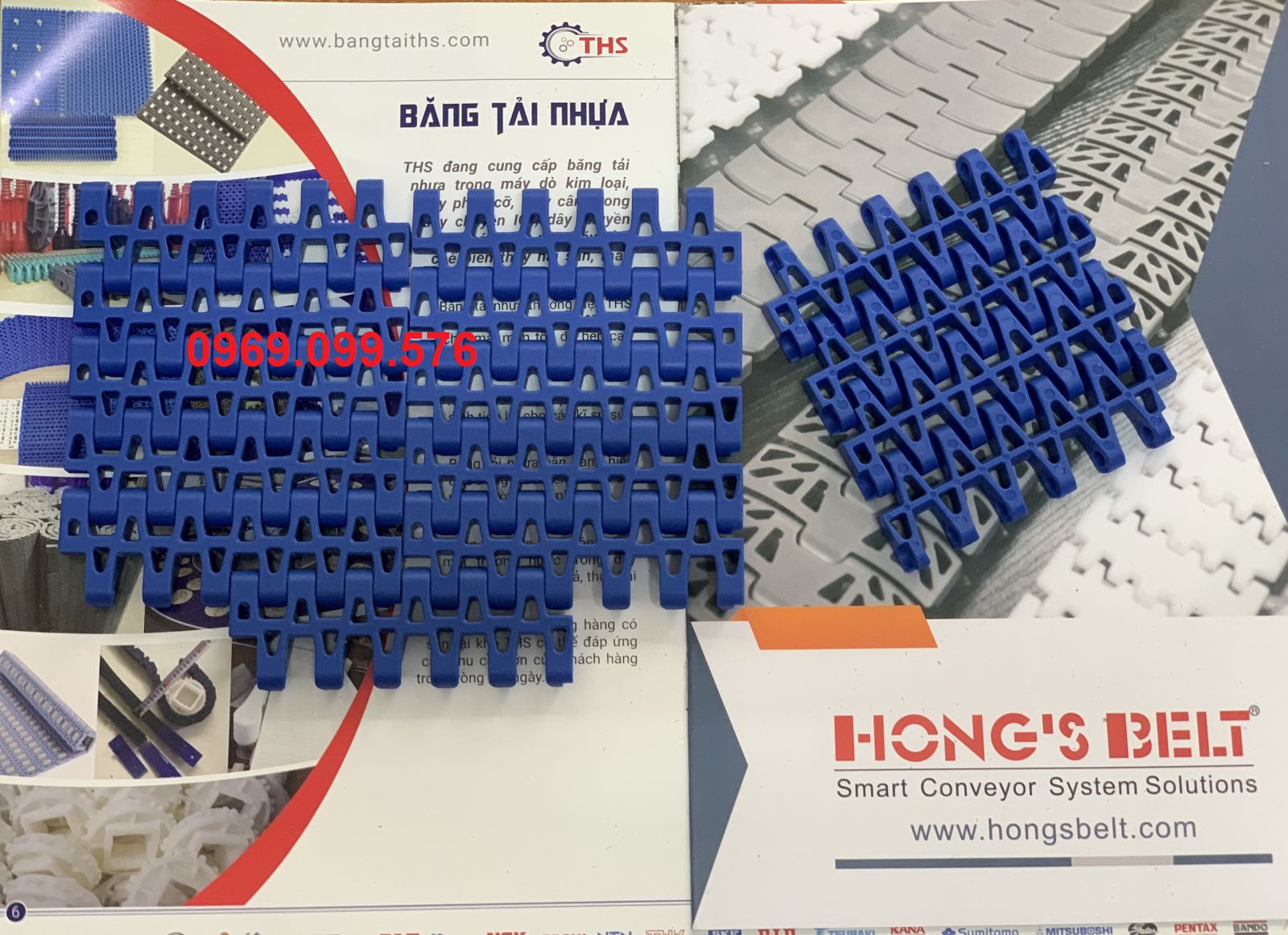 Băng Tải Nhựa Hongbelt HS-2500B