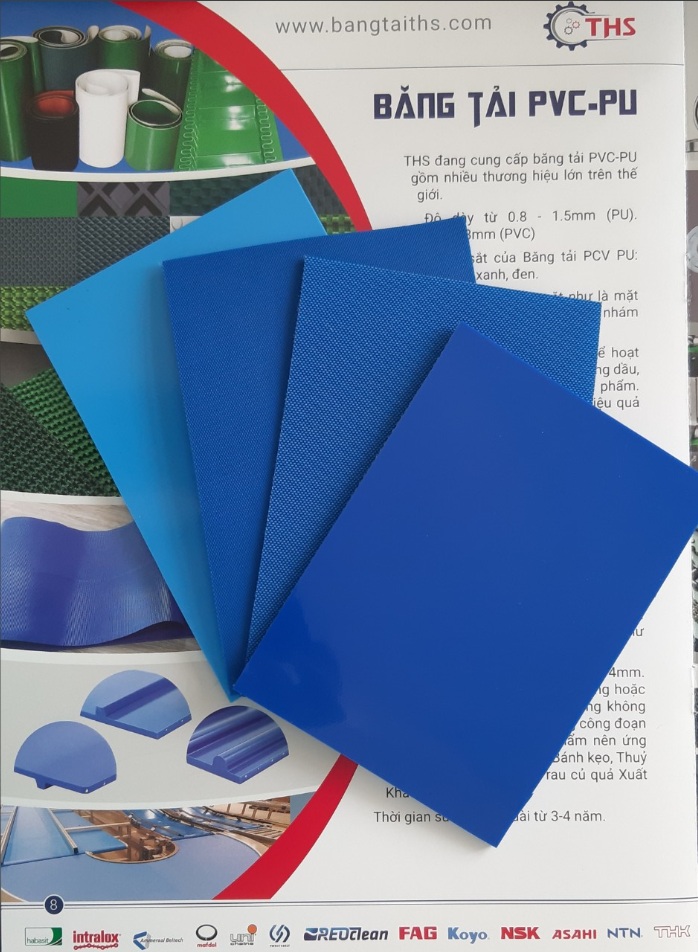 Băng Tải PVC 3mm xanh dương
